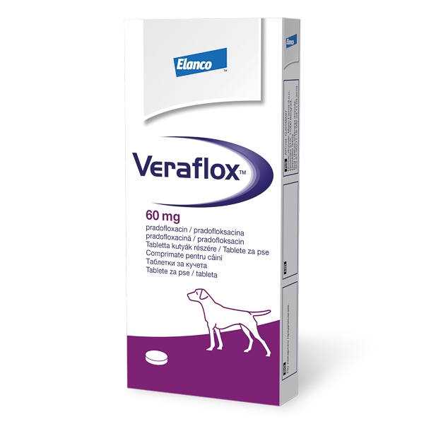 Veraflox flavored tablete 60 mg 1x7