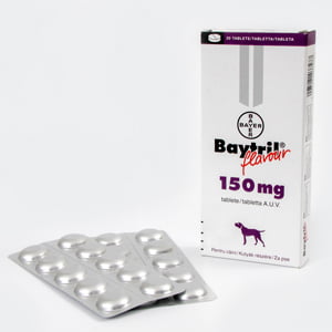 Baytril Flavoured 150 mg x 20 tablets