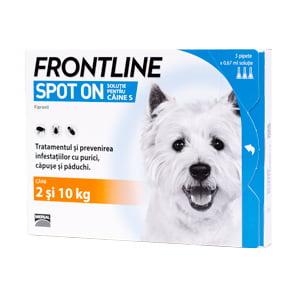 Frontline Spot-On Dog S (2-10 kg) x 3 pipete