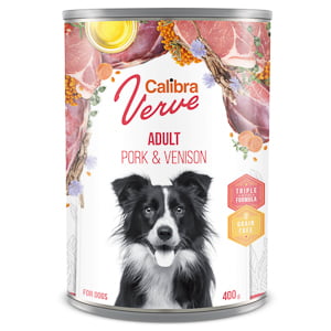Calibra Dog Verve GF Adult Pork and Venison 400 g conserva