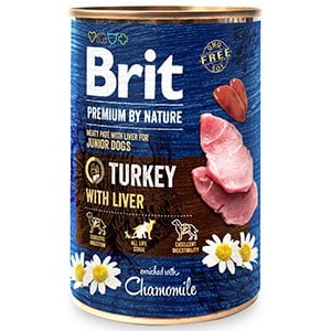Brit Premium by Nature Junior Turkey with Liver 400 g conserva