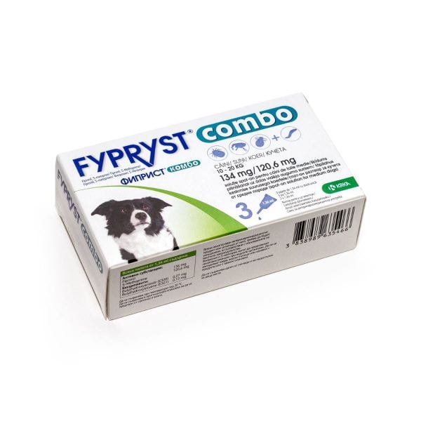 Fypryst Combo Dog 134mg – M (10-20kg) x 3 pip