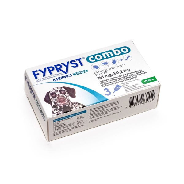 Fypryst Combo Dog 268mg – L (20-40kg) x 3 pip
