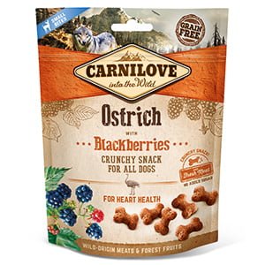 Carnilove Dog Crunchy Snack Ostrich with Blackberries 200 g
