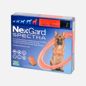 Nexgard Spectra Dog XL (30-60 kg) 150 mg/30 mg x 3 tablete