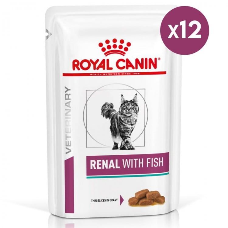 Royal Canin Renal with Fish, 12 plicuri x 85 g
