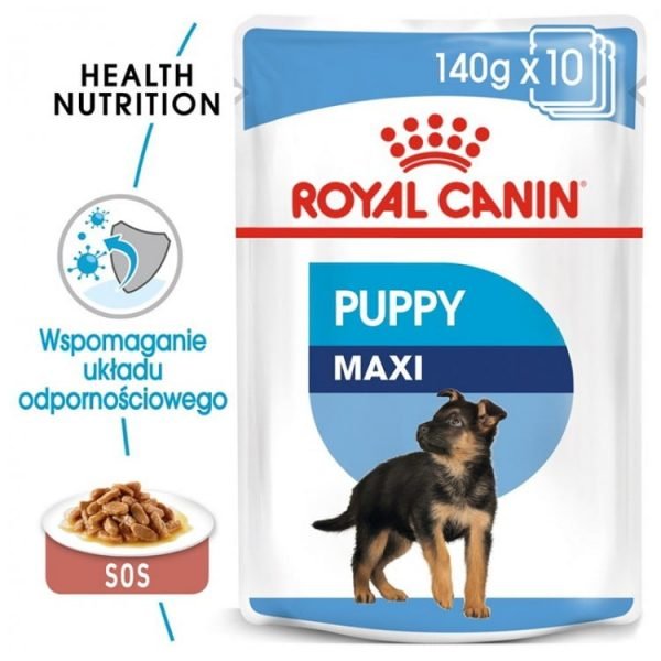 Royal Canin Wet Maxi Puppy, 10 plicuri x 140 g