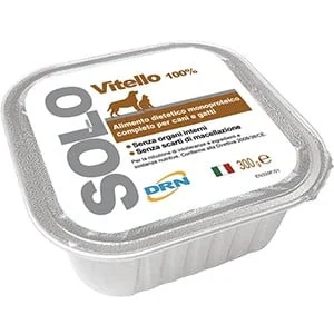 Hrana umeda pentru caini si pisici SOLO VITEL 100g
