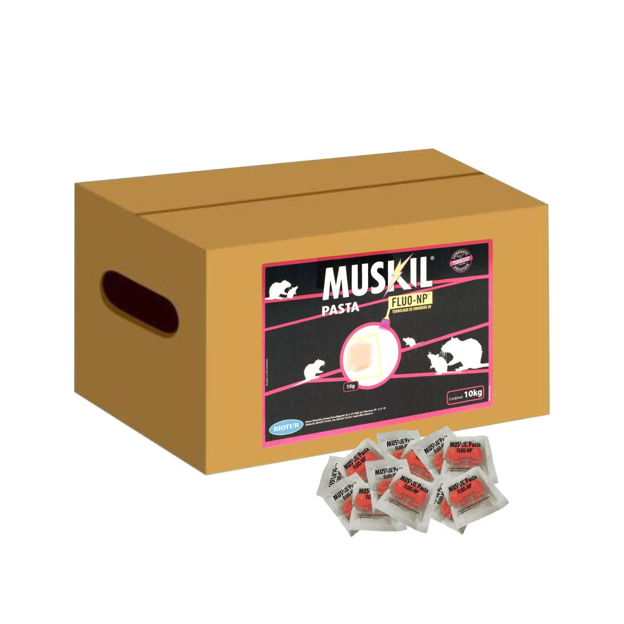 Muskil-pasta fluorescenta 10kg pret/cutie