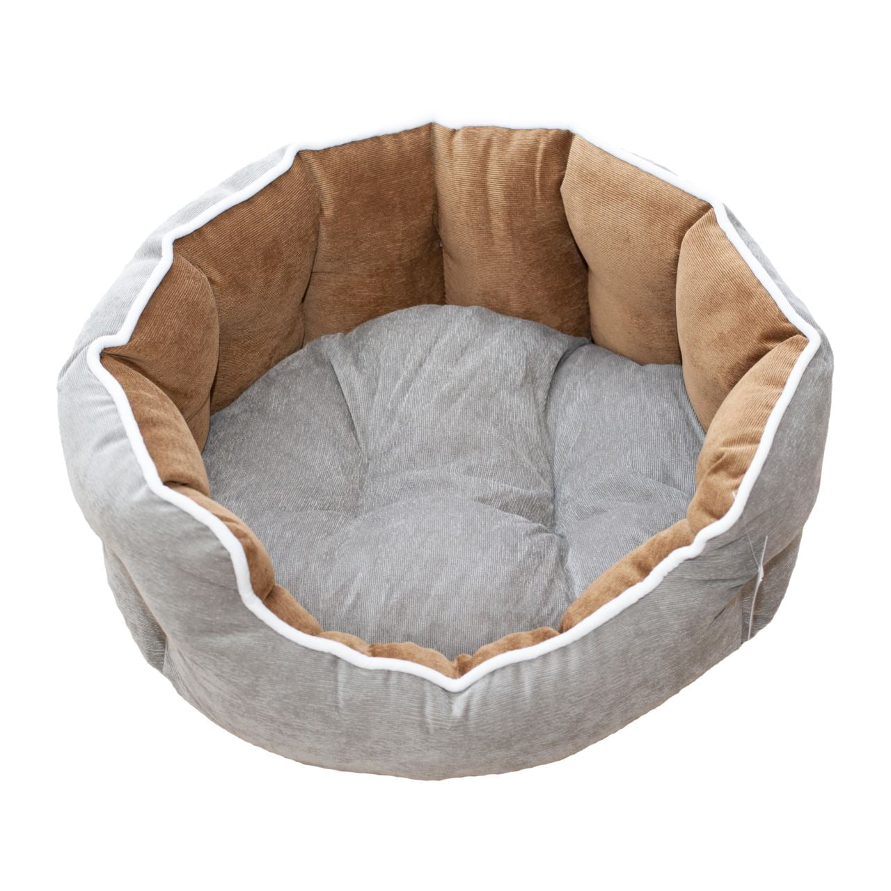 CULCUS CATIFEA PENTRU CAINI SI PISICI GRI-MARON 68 X 59 X 22 CM/ 9247-2021B