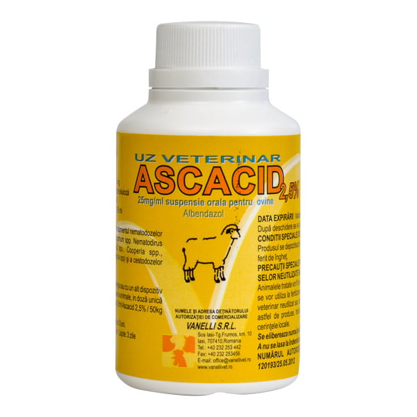 Ascacid 2.5% x100 ml