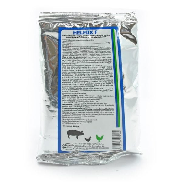 PREMIX PENTRU PASARI SI SUINE HELMIX F 100G