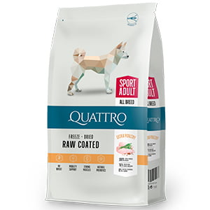 Quattro Dry All Breed Adult Active Dog Food Extra Poultry 12 kg