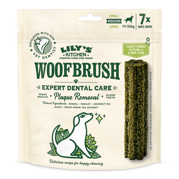 Lily's Kitchen Woofbrush Medium Natural Dental Dog Chew 7 pack 196 g