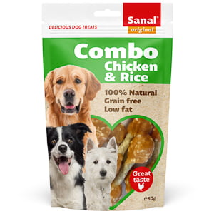 Sanal Dog Combo Chicken and Rice Doypack 80 g