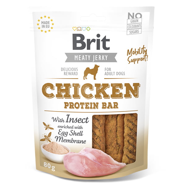Brit Dog Jerky Chicken Protein Bar 80 g