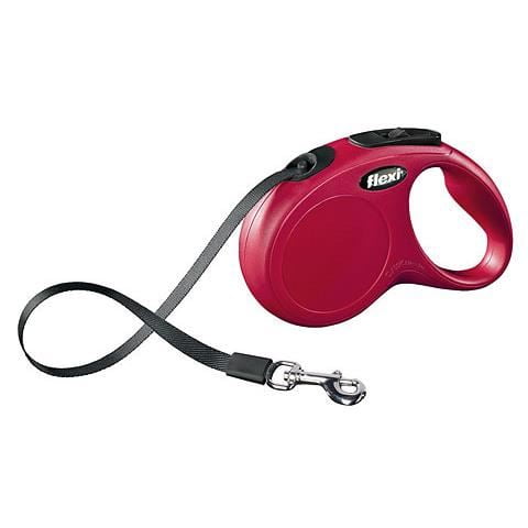 LESA PENTRU CAINI KERBL FLEXI CLASSIC CU BANDA S 5M/15KG RED