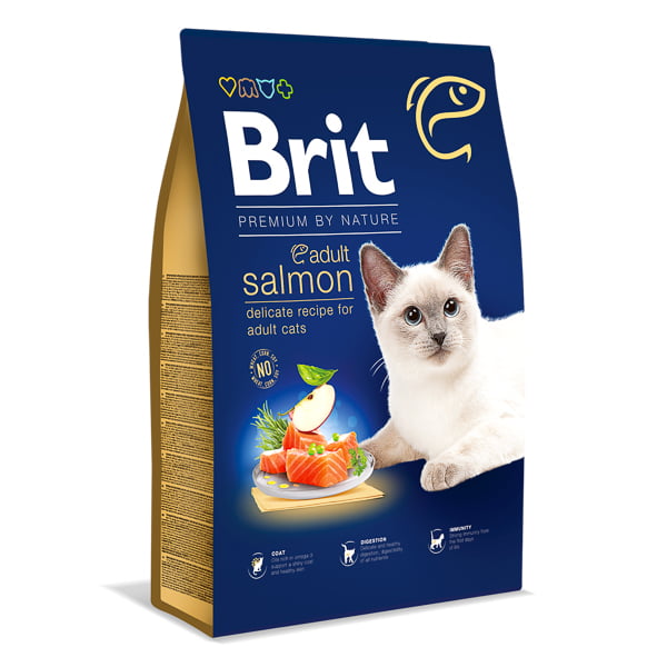 Brit Premium by Nature Cat Adult Salmon 8 kg