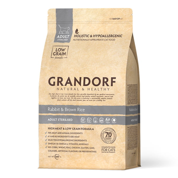 GD-Cat - Rabbit & Brown Rice - Adult Sterilized - 400 g
