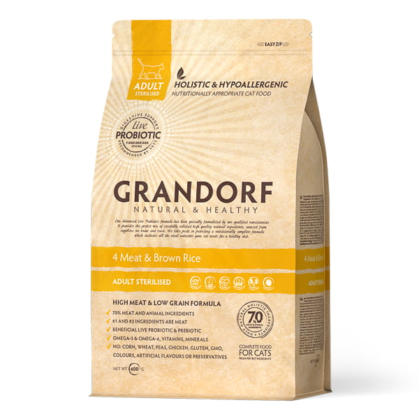 GD-Cat - 4 Meat & Brown Rice - Adult Sterilized - 400 g