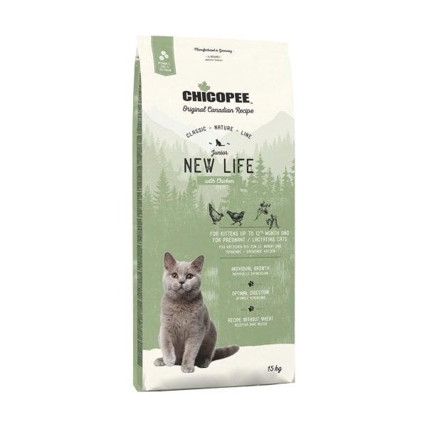 HRANA USCATA PENTRU PISICI SUPER-PREMIUM CHICOPEE CAT CNL JUNIOR NEW LIFE CHICKEN 15KG/5283115