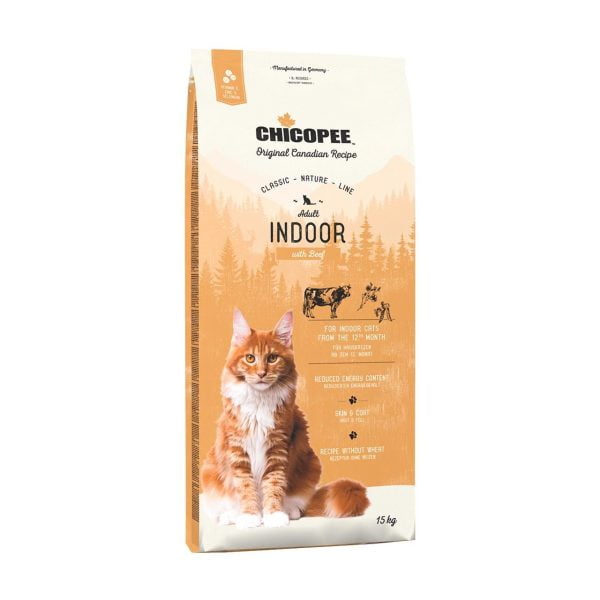 HRANA USCATA PENTRU PISICI SUPER PREMIUM CHICOPEE CAT CNL ADULT INDOOR BEEF 15KG/5281115