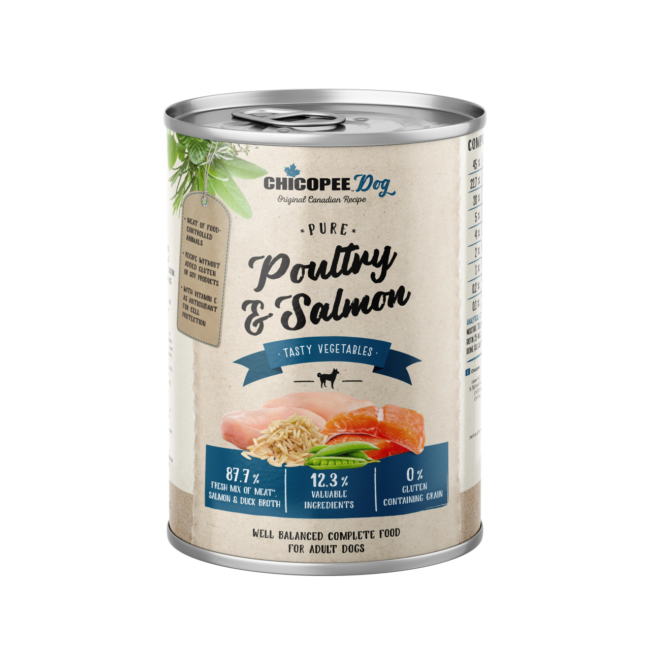 HRANA UMEDA PENTRU CAINI SUPER-PREMIUM CHICOPEE PUI&SOMON 400G/H5094