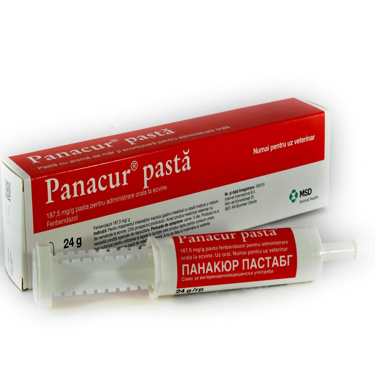 PANACUR PASTA ANTIPARAZITAR INTERN PENTRU CABALINE (SERINGA x24G)