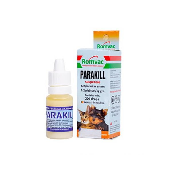 PARAKILL ANTIPARAZITAR EXTERN CAINI PISICI (FIPRONIL) 10 ML