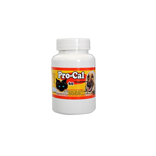 SUPLIMENT PENTRU CAINI SI PISICI PRO-CAL 60CP