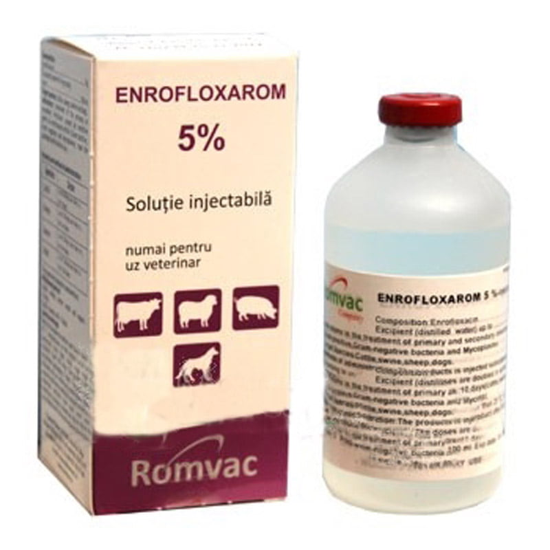ENROFLOXAROM 5% INJECTABIL 100ML