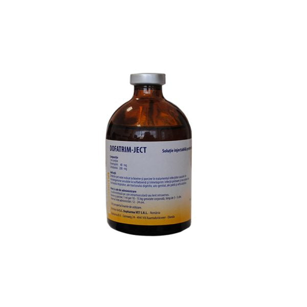 DOFATRIM JECT (SULFADOXINA-TRIMETOPRIM) 100 ML