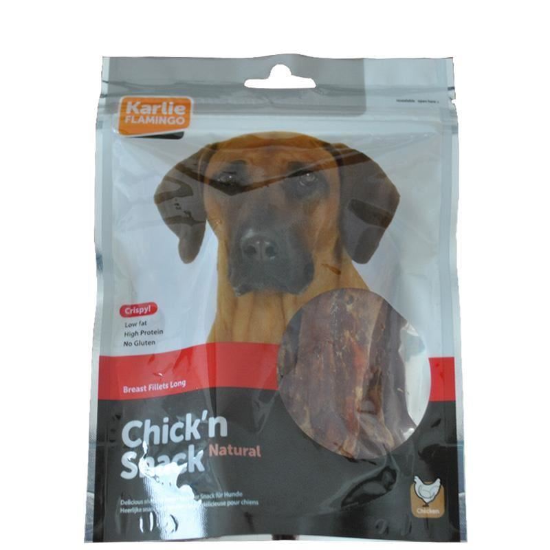 RECOMPENSE PENTRU CAINI FLAMINGO SNACK HAPKI PIEPT PUI LONG FILLETS 70GR