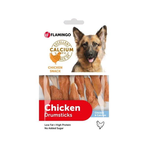 RECOMPENSE PENTRU CAINI FLAMINGO SNACK HAPKI OS PUI CU CALCIU 85GR