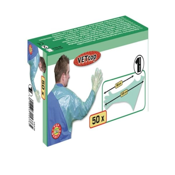 MANUSI VETERINARE CU PROTECTIE PENTRU UMAR VETTOP KERBL 50BUC/SET