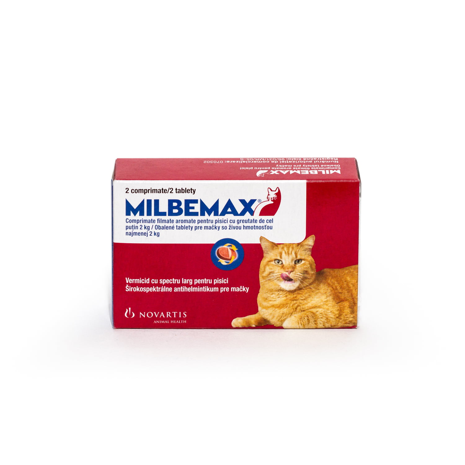 Milbemax 16/40mg cats x 2tab