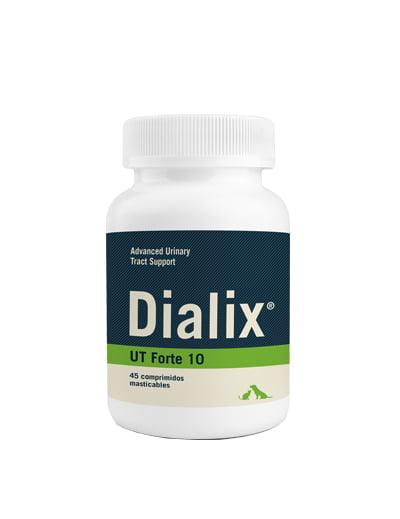 Supliment dietetic complet pentru managementul  struvitilor si al afectiunilor tractului urinar inferior DIALIX UT Forte 10, VetNova, 45 tabs