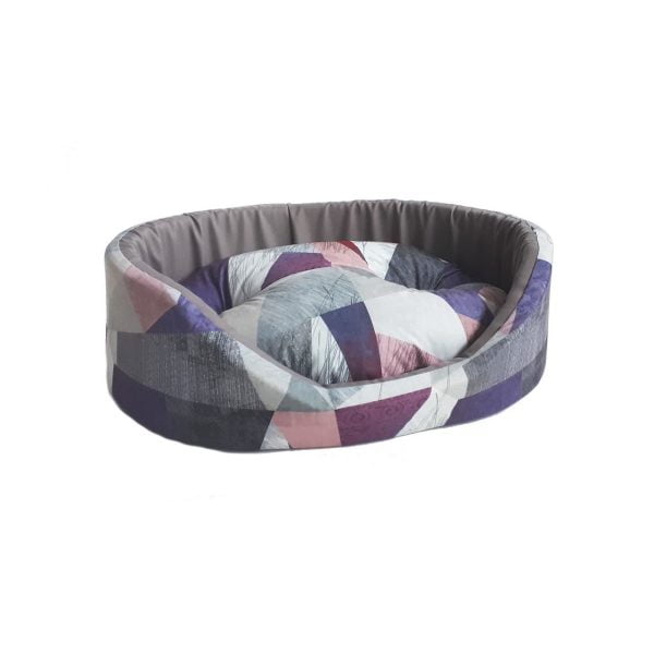 CULCUS TEXTIL PENTRU CAINI SI PISICI TAURUS 1 GEO VIOLA 32x42x18 CM