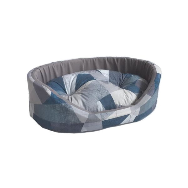 CULCUS TEXTIL PENTRU CAINI SI PISICI TAURUS 1 GEO BLUE 32x42x18 CM