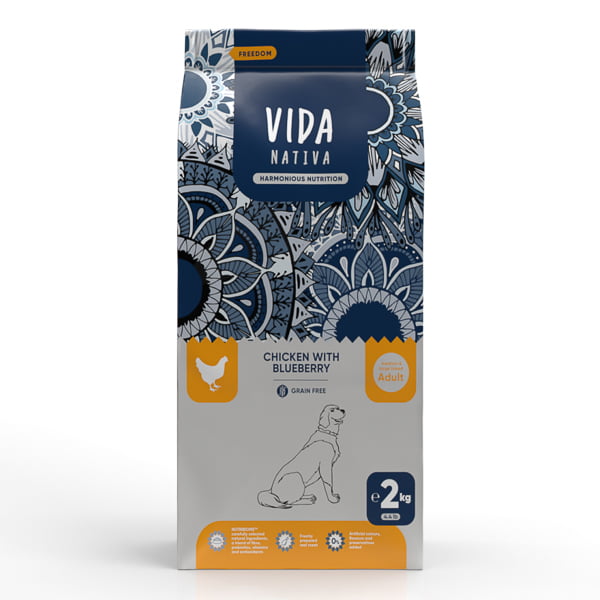 Vida Nativa Freedom Chicken with Blueberry Adult Dog Medium & Large Breed 2 kg