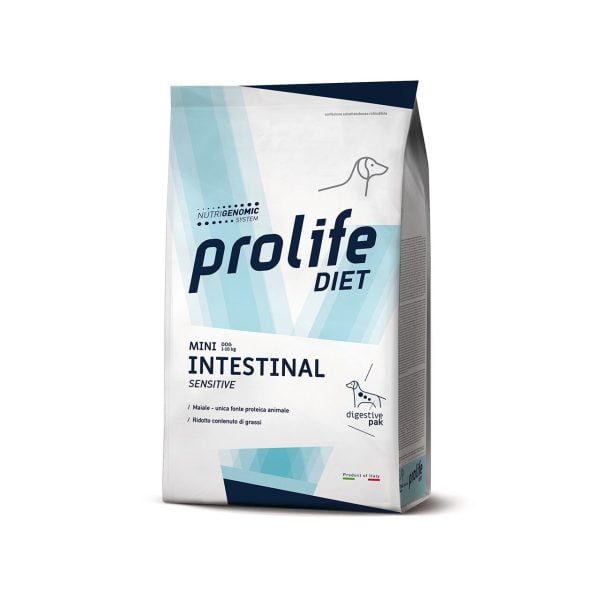 DIETA VETERINARA USCATA PROLIFE INTESTINAL SENSIBIL PENTRU CAINI DE TALIE MICA 1