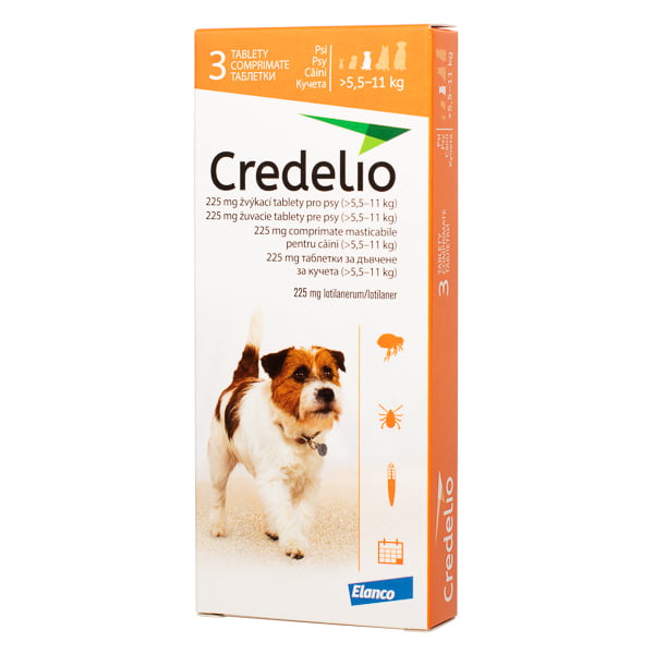 Credelio 225 mg (5.5-11 kg) 3 tablete