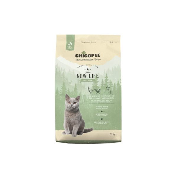 HRANA USCATA PENTRU PISICI SUPER PREMIUM CHICOPEE CNL JUNIOR NEW LIFE CHICKEN 1.5KG