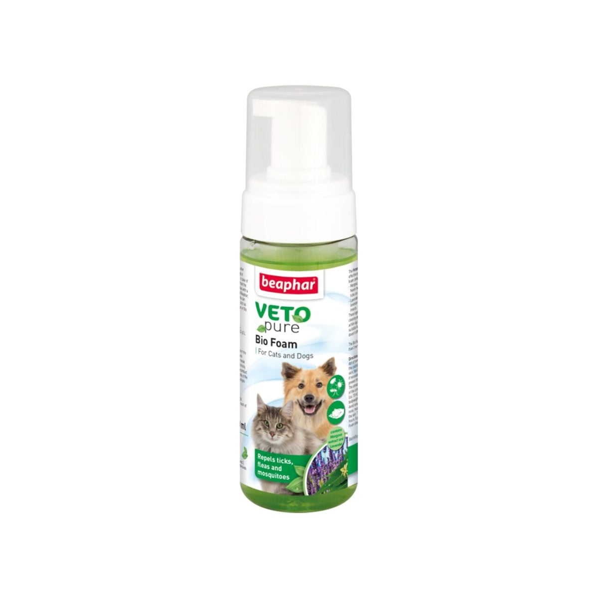 [promo] spuma antiparazitara pentru caini si pisici vetopure beaphar 150ml -10% discount de lansare
