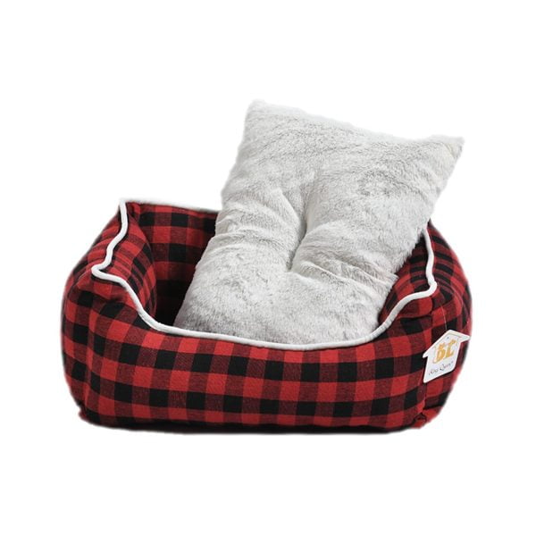 CULCUS PENTRU CAINI SI PISICI TEXTIL PANZA/PLUS AMC ROSU CAROURI (SETx5 BUC)