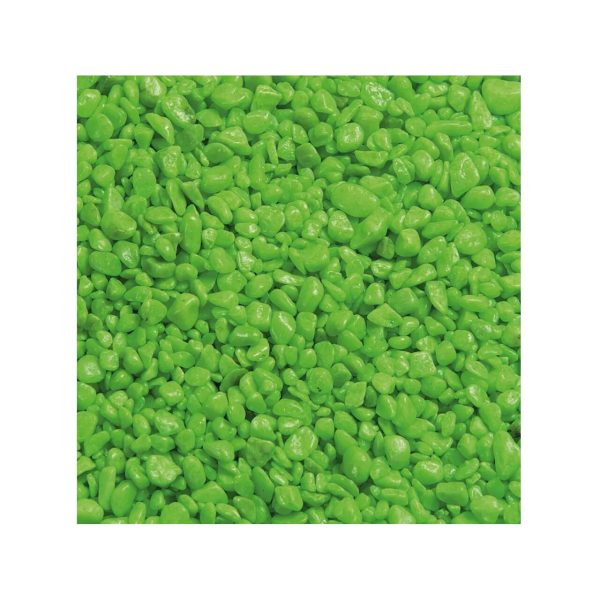 NISIP PENTRU ACVARIU FLAMINGO VERDE NEON 1KG 4-7MM