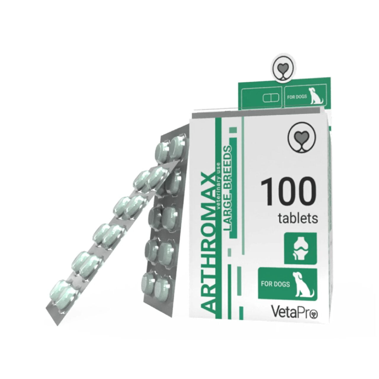 VETAPRO ARTHROMAX 100TAB/CUT SUPORT ARTICULATII SI CARTILAJE CAINI RASE MARI