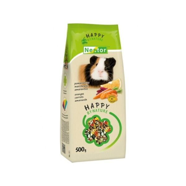 HRANA USCATA PENTRU PORCUSORI DE GUINEEA NESTOR HAPPY BY NATURE 500G