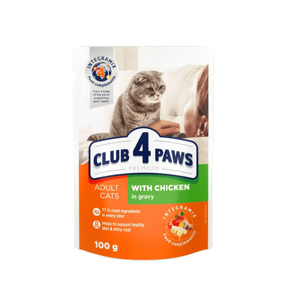 Hrana umeda pentru pisici adulte CLUB 4 PAWS Premium