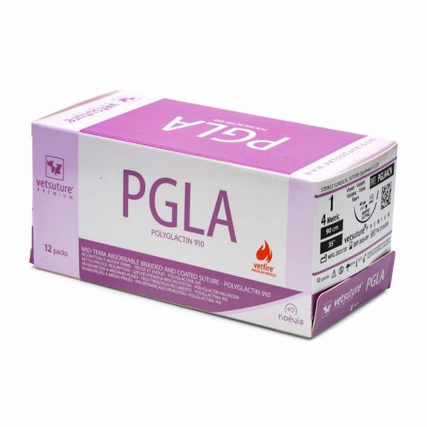 Fir de sutura PGLA4CN USP 1 90CM set 12 buc